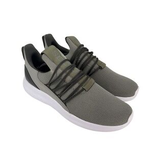 Adidas Cloudfoam Comfort Shoes Mens Size 14 Gray Olive Slip On Sneakers Running